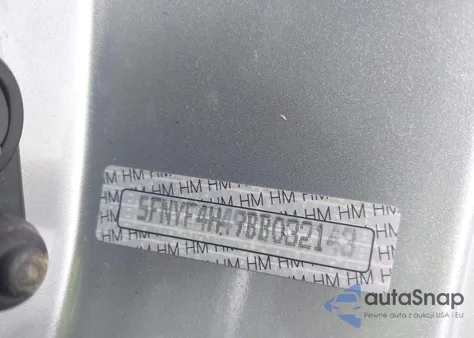 2011 Honda Pilot Ex z USA, uszkodzony, nr VIN 5FNYF4H49BB032143